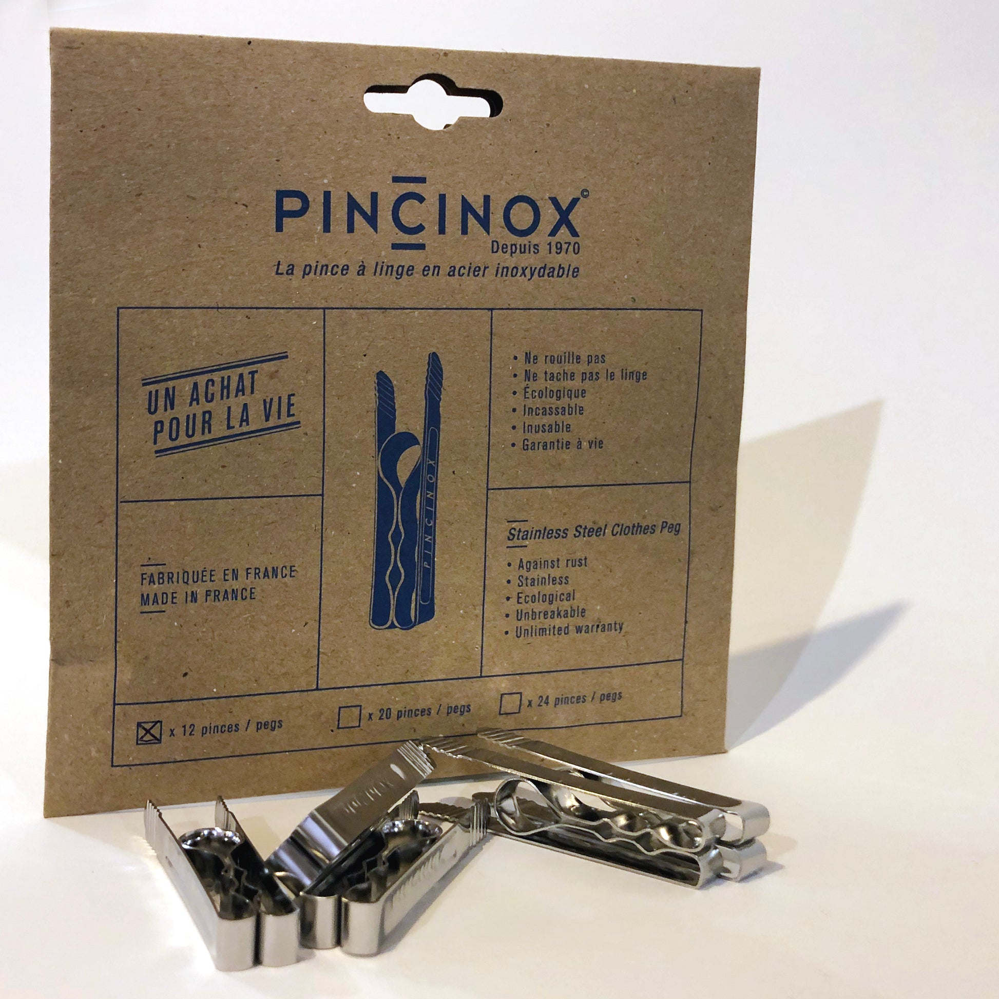 Pinzas de acero inoxidable para la ropa - Pincinox